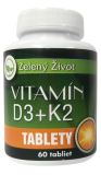 Vitamín D3+ K2,  60 tabliet
