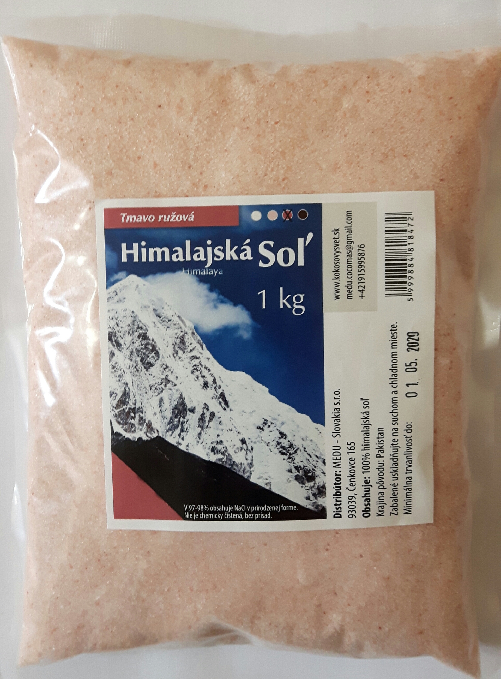 Himalajská soľ 1kg